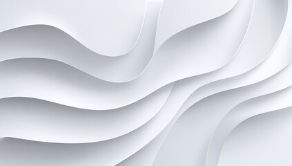 Abstract white wavy layers (16)