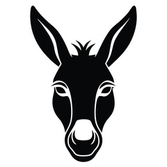 vector illustration of a donkey