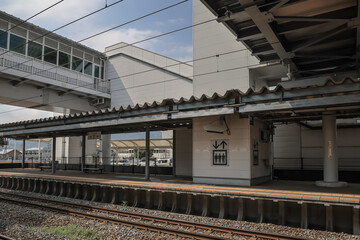 Obraz premium March 26 2025 Station Food Stall Serving Customers with Traditional Japanese, Japan