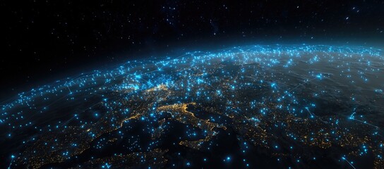 Obraz premium Earth's urban lights