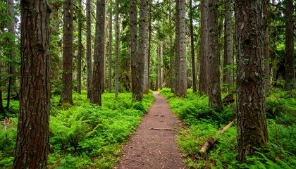 Fototapeta premium Lush forest trail