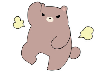 くま 怒り