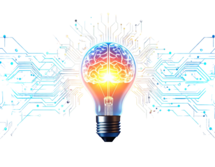 Creative Spark 2026  Lightbulb Breaking Through Tech Wall