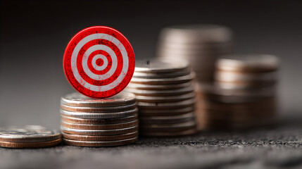 Achieving financial targets and goals: a visual representation of success