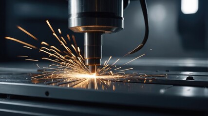 Metalworking Laser Cutting Sparks