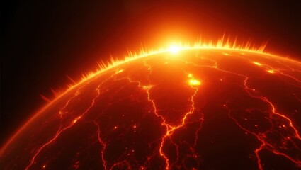 Explosive Solar Flare Ignites Fiery Crust of a Dying Planet