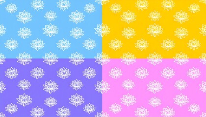 Lotus flower pattern