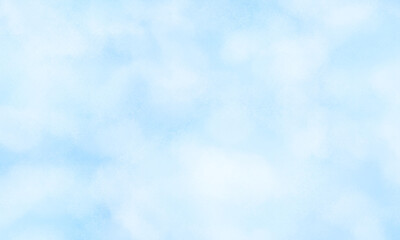 空や水のような淡いブルーとホワイトの優しい背景