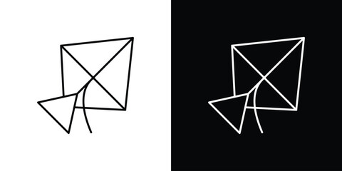 Makar sankranti icon design. Thin graphic elements vector illustration