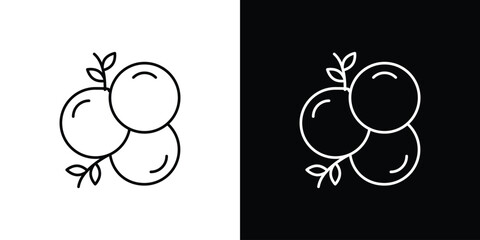 Juniper icon design. Thin graphic elements vector illustration