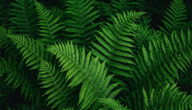 Lush fern foliage close-up (1) - Powered by Adobe