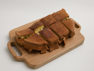 Terang Bulan or Martabak Manis is popular street food in Indonesia, made from pancake and filled with chocolate, cheese, or jam. 