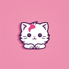 Cartoon cat drawing illustration