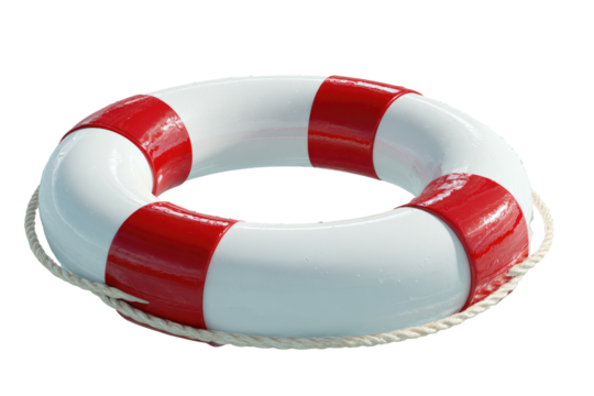 Red and white life preserver (2) - Powered by Adobe