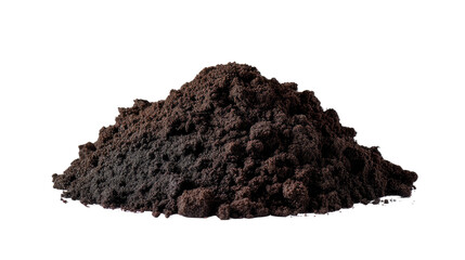 Rich Earth: A detailed shot showcases a pile of fertile, dark earth, brimming with potential and natural goodness. Perfect for illustrating concepts of growth and cultivation.
