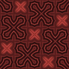 Seamless vintage floral pattern wallpaper with damask ornament design texture