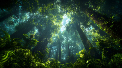 Obraz premium underwater scene with rays of light