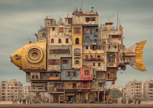 Innovative Fish-Shaped Building Combining Creativity and Urban Architecture