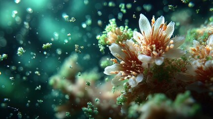 Vivid Underwater Coral Reef with Colorful Marine Life