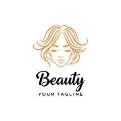 Beauty logo design vector template