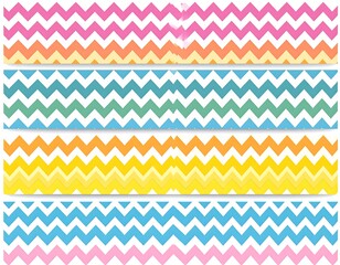 Colorful chevron patterns