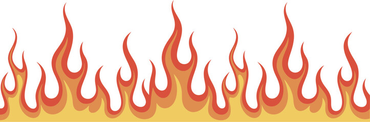 Great fire illustration design realistic blaze vector