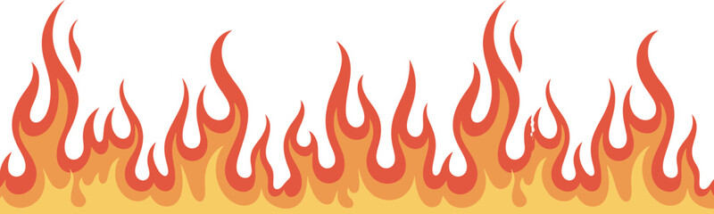 Great fire illustration design realistic blaze vector