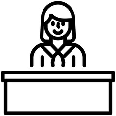 manager icon for department store , business, website, application, printing, document, poster design, etc