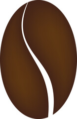 Fototapeta premium Single solid coffee bean