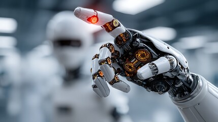 Advanced Robotic Hand Pointing, High-Tech Design