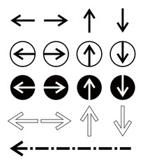 Arrow Icon Set Vector stock collection. vector illustration of direction. Arrow collection with transparent background. concept of direction of an arrow
