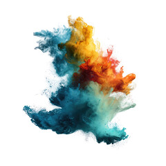 Abstract vibrant color explosion
