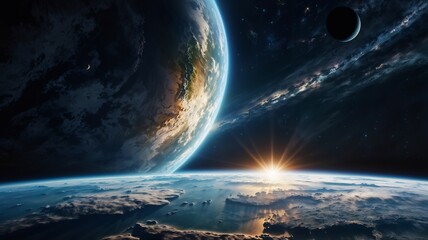 Fototapeta premium earth in space