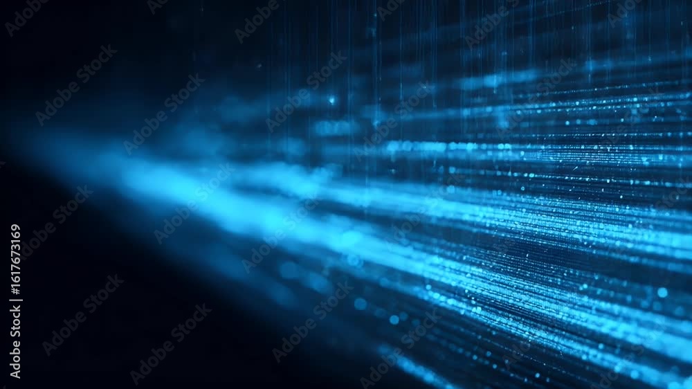 Sticker blue digital background with data technology, code, and information in a dark blue color. abstract f