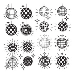 disco ball vector illustration