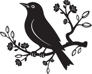 birt silhouette vector design