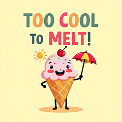 Ice Cream Cone, Too Cool to Melt