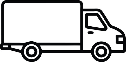 A Simple Black And White Line Drawing Of A Cat feline animal