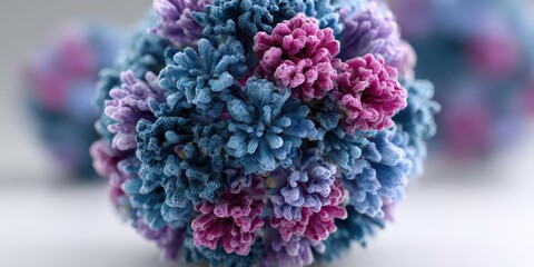 Colorful Virus Structure Illustration