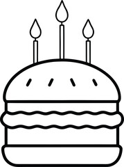 french food vector illustration