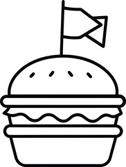 french food vector illustration