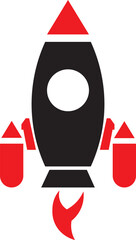 vector illustration of a rocket