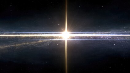 Cosmic cross, radiant starburst
