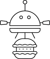 french food vector illustration