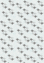 cross design for textile with a light blue background
