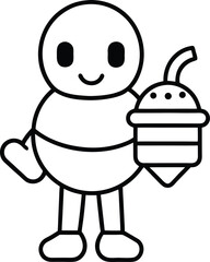 french food vector illustration