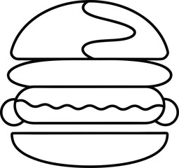 french food vector illustration