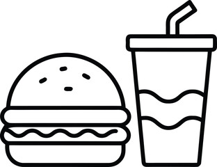 french food vector illustration