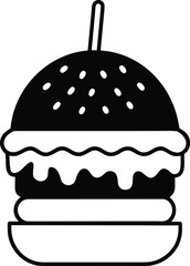 french food vector illustration