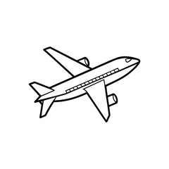Airplane line art design, airplane line art drawing, jet line art